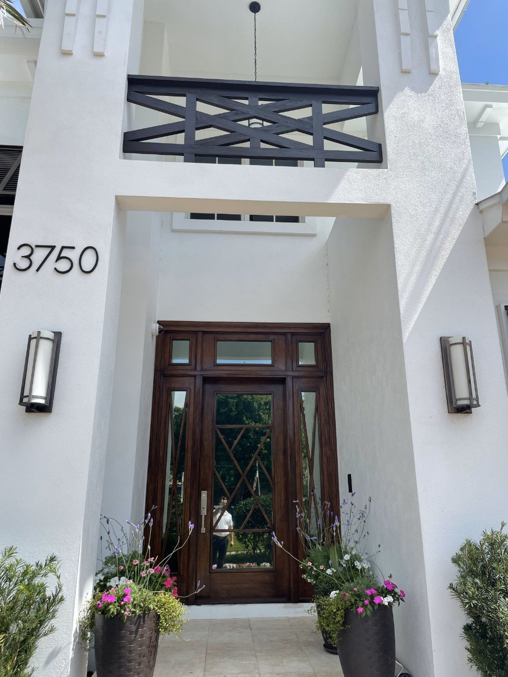 Custom Front Door Staining