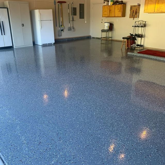Epoxy floor project in garage