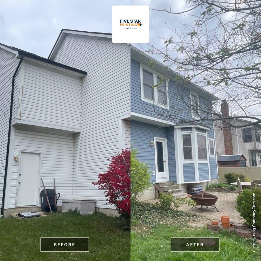 Exterior Before and After