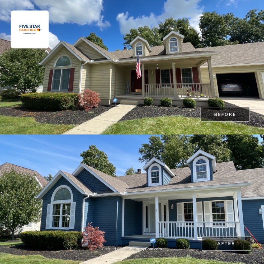 Exterior Before and After