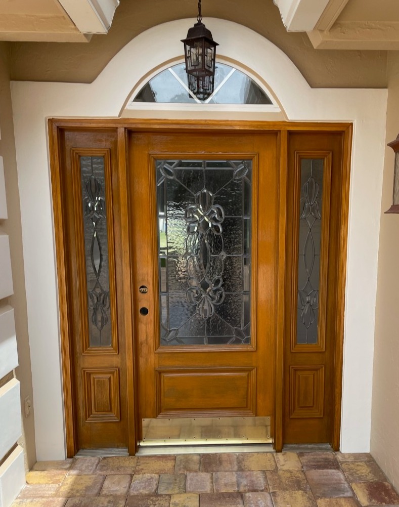 Stained door