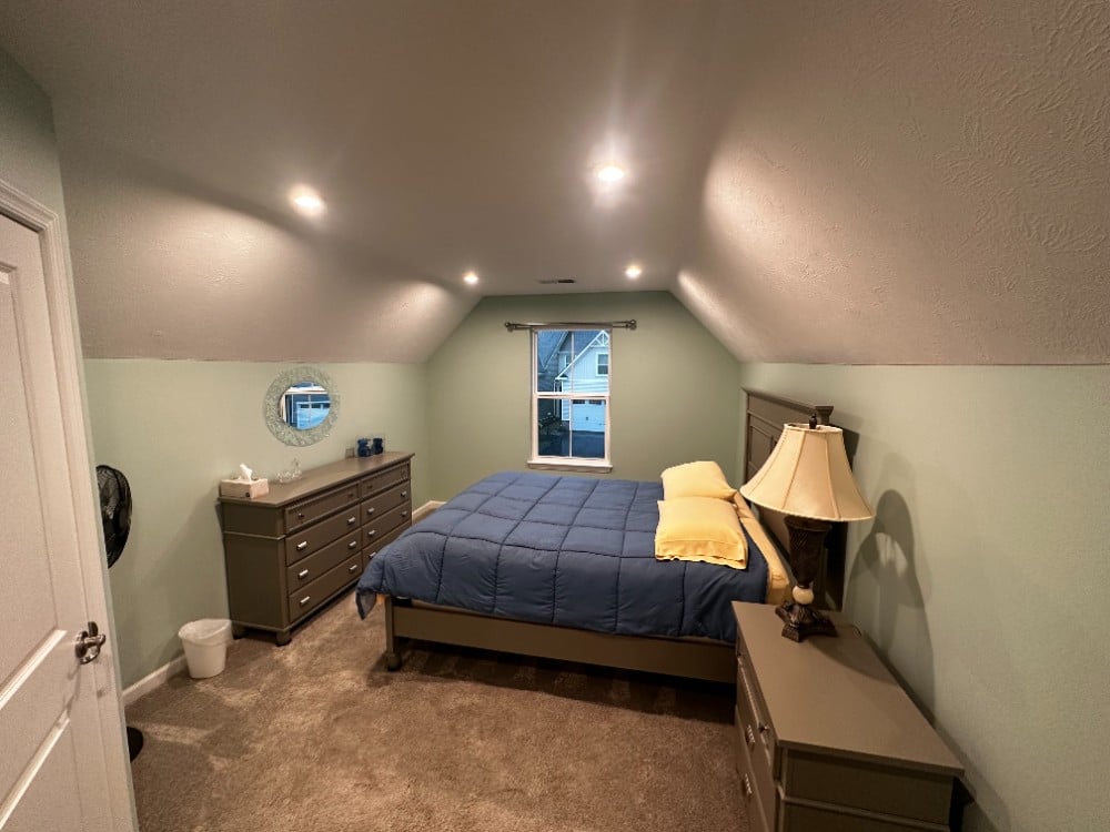 Five Star Painting of Wexford's professional painters completed this bedroom transformation painting the walls and painting the ceilings in this Sewickley, PA home.