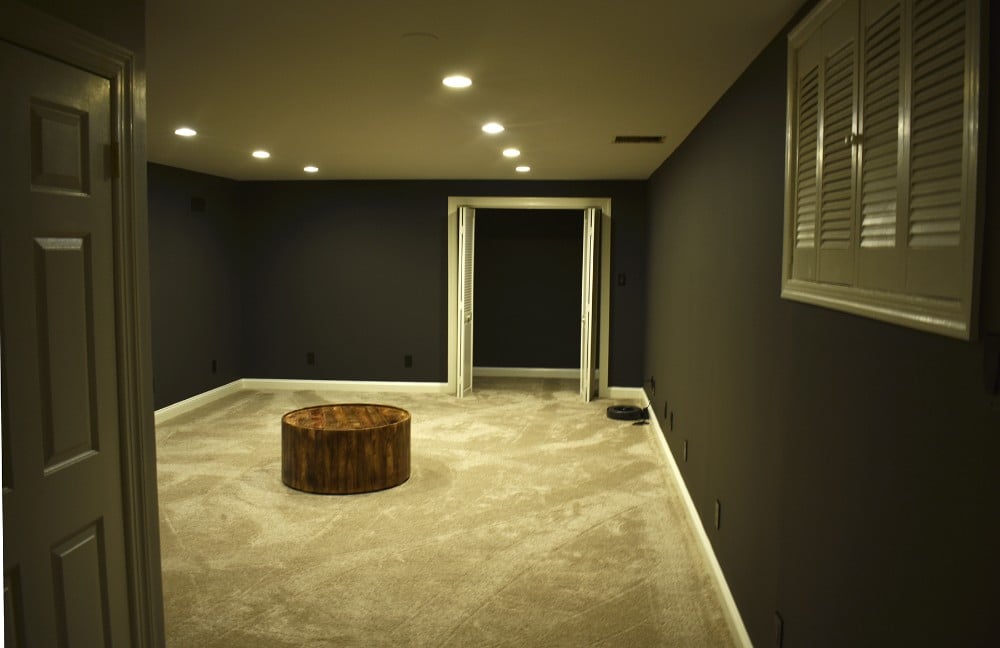 Media Room, Basement, Bold Paint, Sherwin-Williams, Delaware Painting, Residential Painting, Interior Painting, Color Consultation, Color Consultant, Remodeling, Expert Painting, Hockessin, 19707