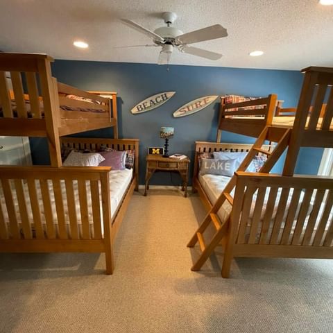 bedroom with two bunkbeds