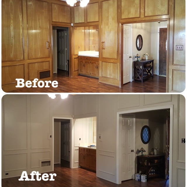 before and after entryway