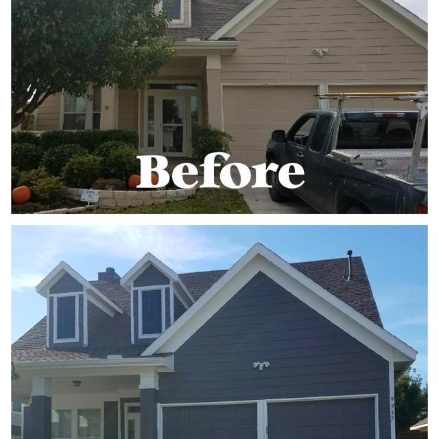 before and after house