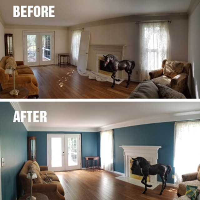 Delaware Painting, Residential Painting, Interior Painting, Color Consultation, Color Consultant, Remodeling, Expert Painting, Sherwin-Williams, Living Room, West Chester