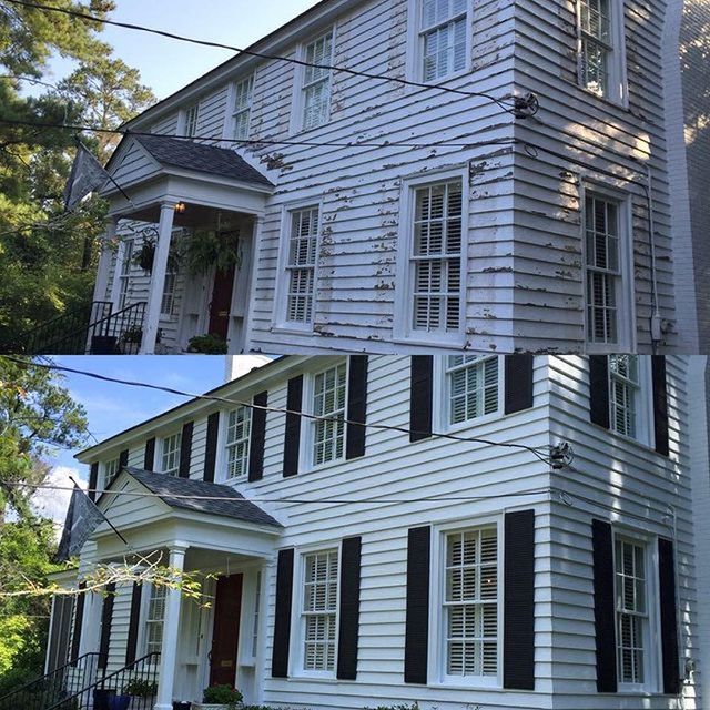 house before after paint