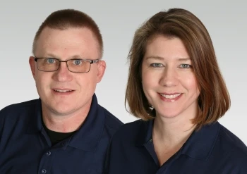 Five Star Painting franchise owners Kevin Eveker and Carolyn Griffin.