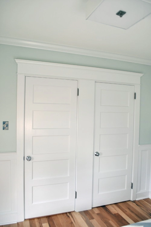 White doors.