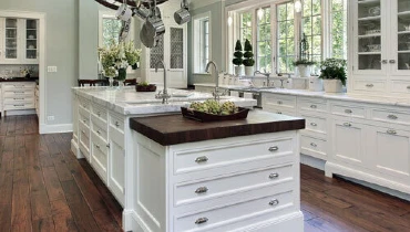 White kitchen.
