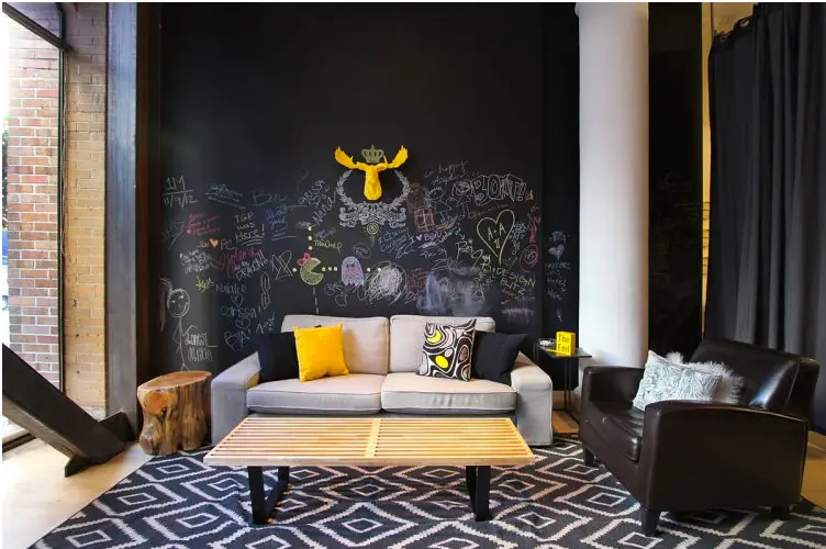 Chalkboard Wall in Home.