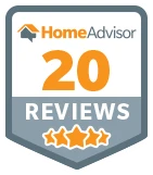 Home Advisor 20 Reviews Badge.